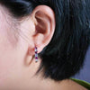 Load image into Gallery viewer, Zircon Circle Earrings