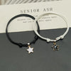 2-piece couple star bracelet