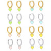 Load image into Gallery viewer, Cute Heart Hoop Earrings