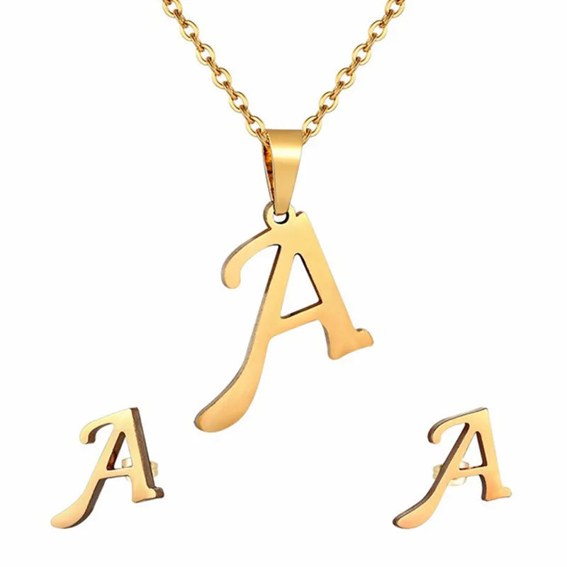 Fashion A-Z Initial Necklace