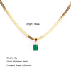 Load image into Gallery viewer, Vintage Steel Emerald Necklace