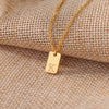 A-Z Initial Dog Tag Necklace