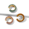Premium Glitterin Hoop Clip-On Earrings